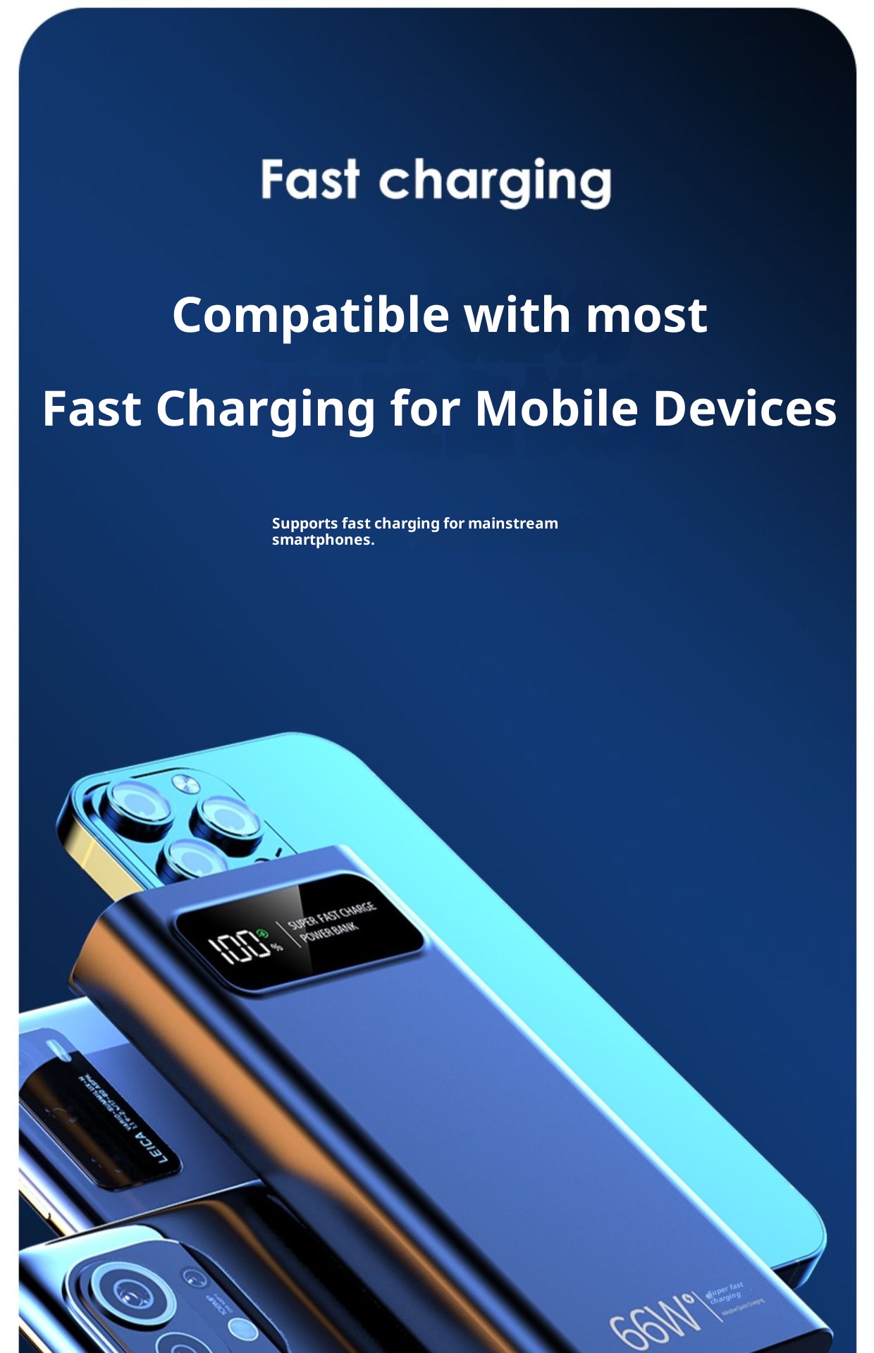 techglobe 3C Certified Wholesale 66W Super Fast Charging Bank 30000mAh 20000mAh Large Capacity Ultra-thin Portable Power Supply_voghion.com