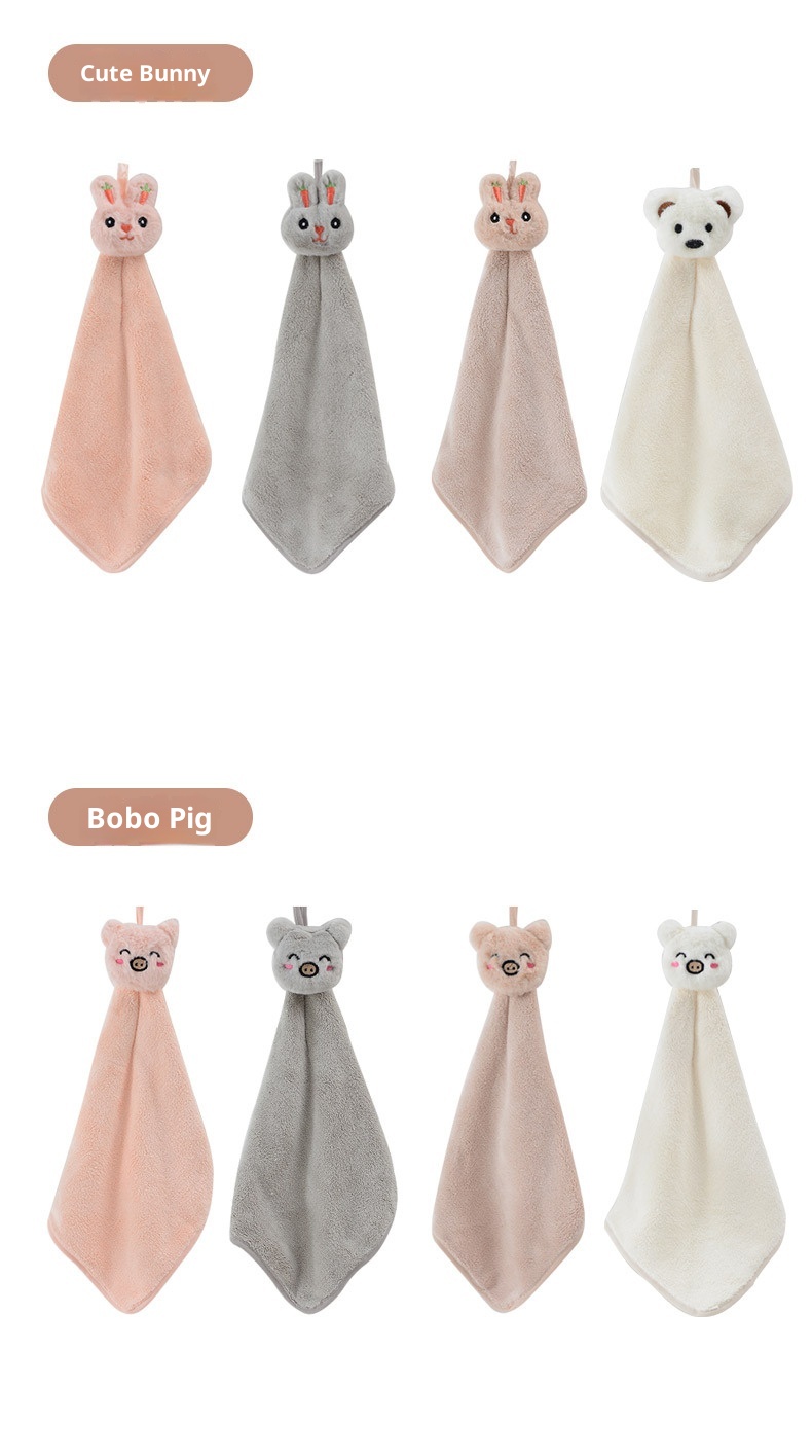 Pañuelos absorbentes portátiles Lillian Jie Liya para colgar en la mano, ideales para cocina, baño y como toallas pequeñas para niños._voghion.com