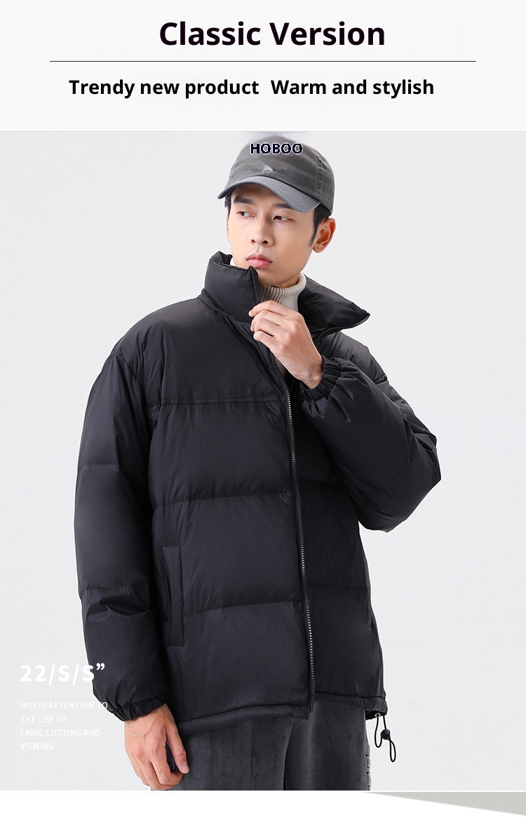 ActiveGo 2023 Winter Short Thickened Jacket Unisex White Duck Warm Top Casual Trendy Down Coat_voghion.com