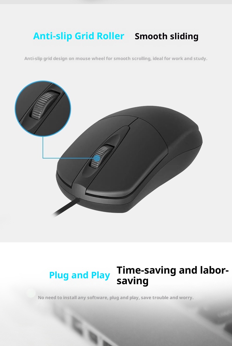 Techglobe AOC MS121 Wired USB Wholesale Home Office Business Laptop Desktop Computer Mouse Manufacturer_voghion.com