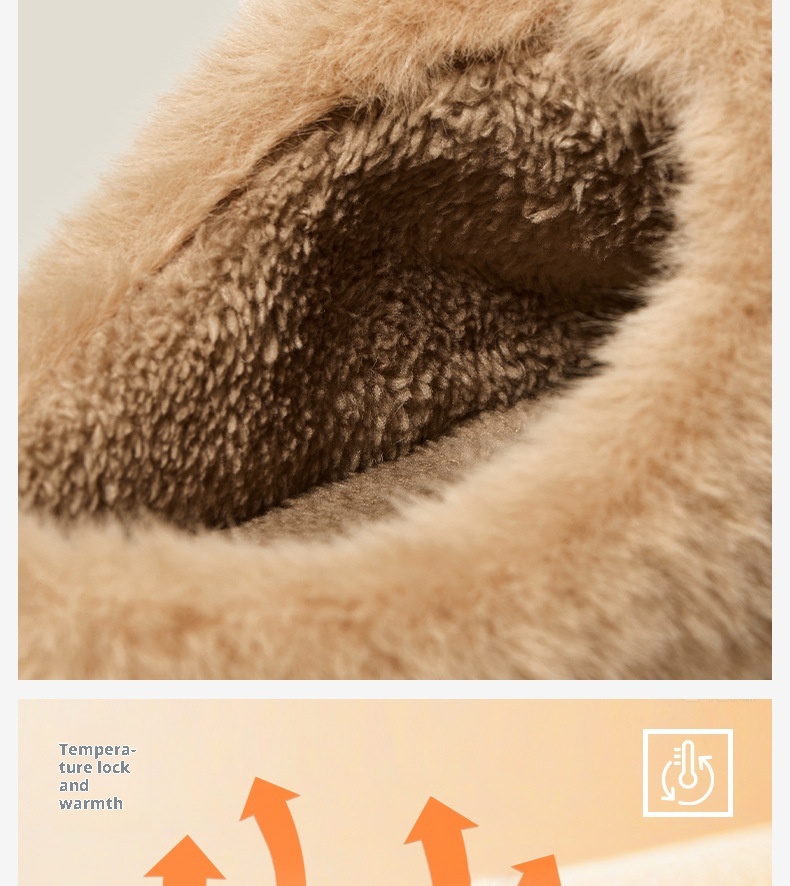 Zees Hot-Selling Bear Cotton For Women, Autumn And Warm Slippers, Winter Indoor Home Plush Slippers_voghion.com