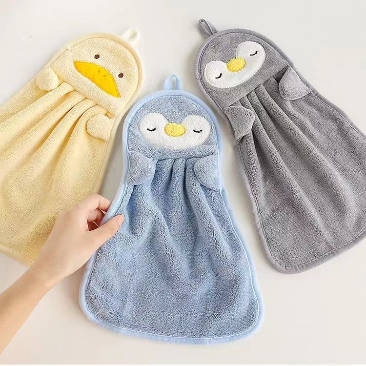 Lillian Trendy Hanging Cute Washing For Children Bathroom Hand Towel Kitchen Wiping Cloth_voghion.com