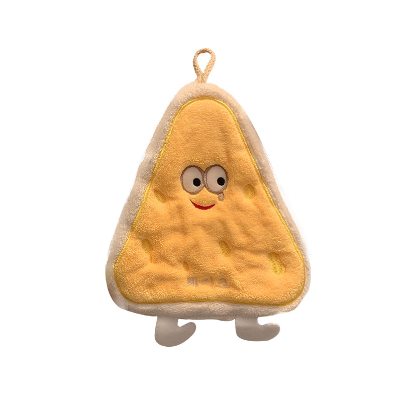 Lillian Cute Hanging Absorbent Thickened For Bathroom Cartoon Handkerchief Hand Washing Small Square Towel Kitchen Cloth_voghion.com