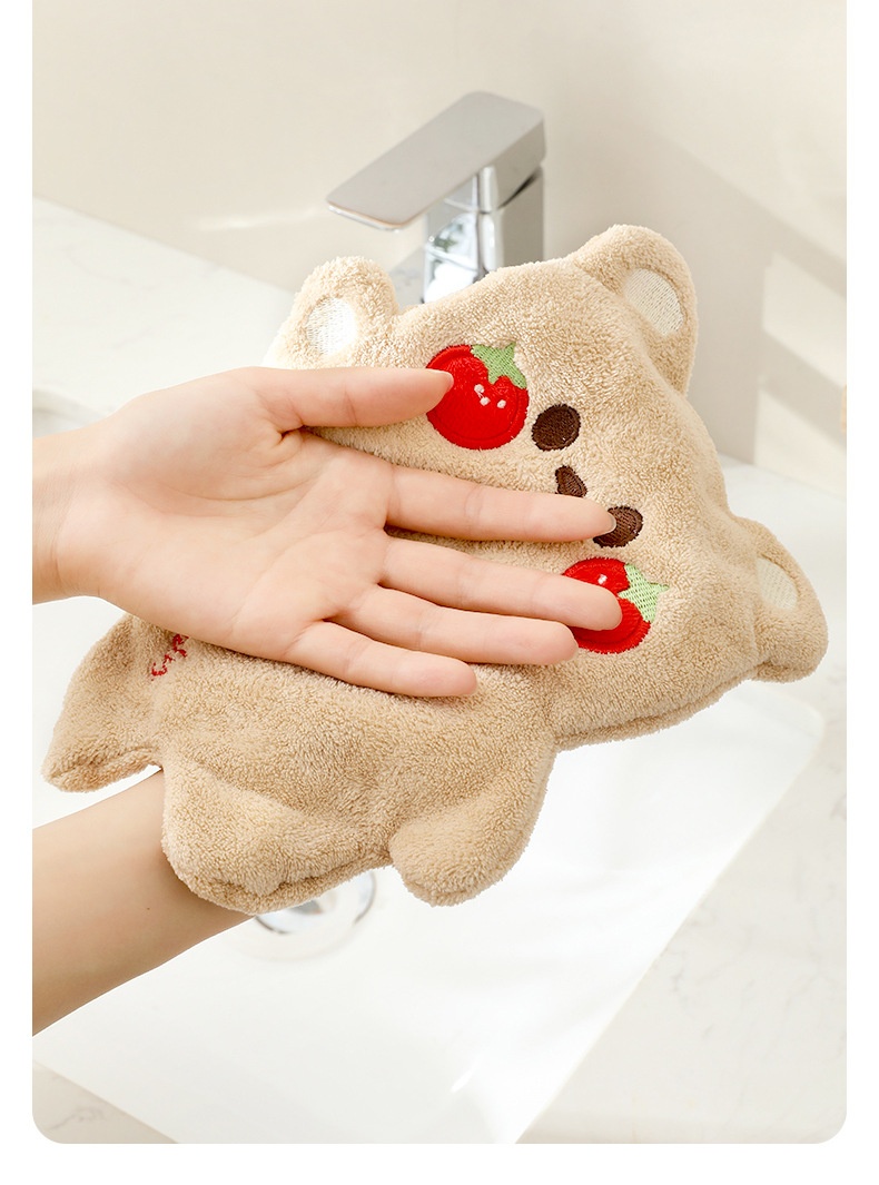 Lillian Neues hängendes, niedliches, stark saugfähiges, verdicktes, schnelltrocknendes Kinder-Katzen-Doppellagiges Handtuch (Großhandel)_voghion.com