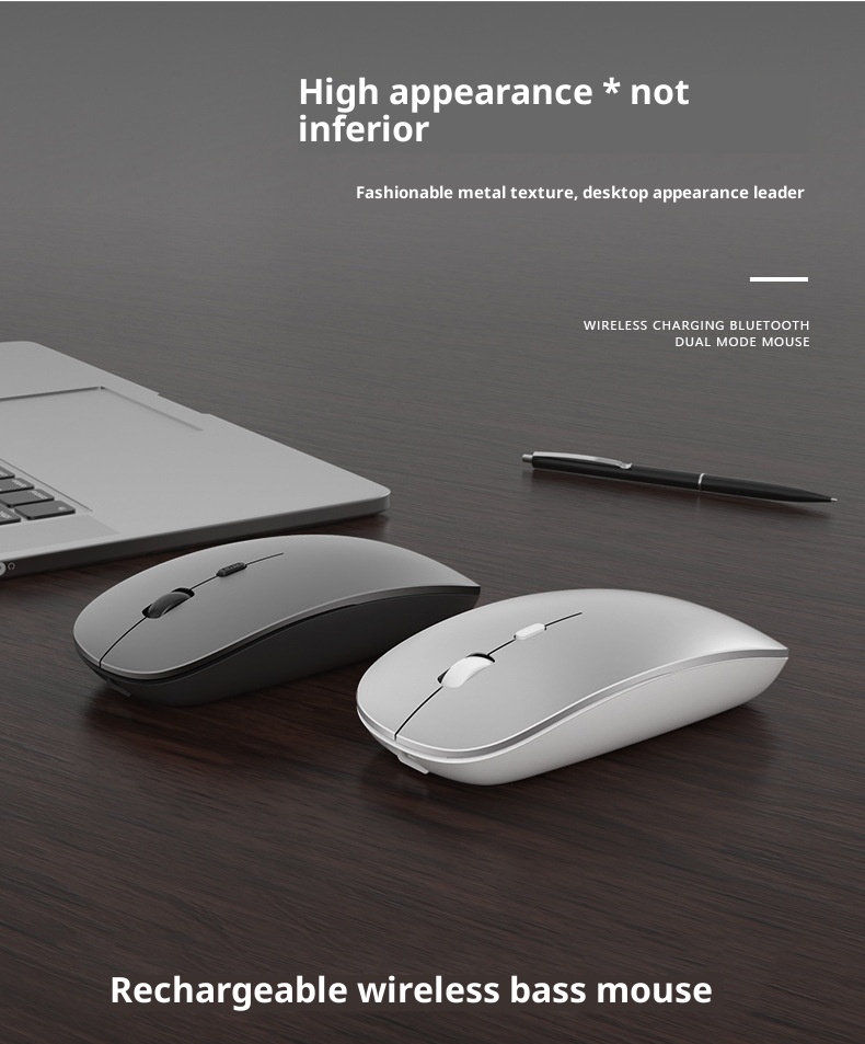 Techglobe Bluetooth adatto per iPad, tablet, Huawei, telefono cellulare, laptop, ufficio, mouse wireless silenzioso_voghion.com