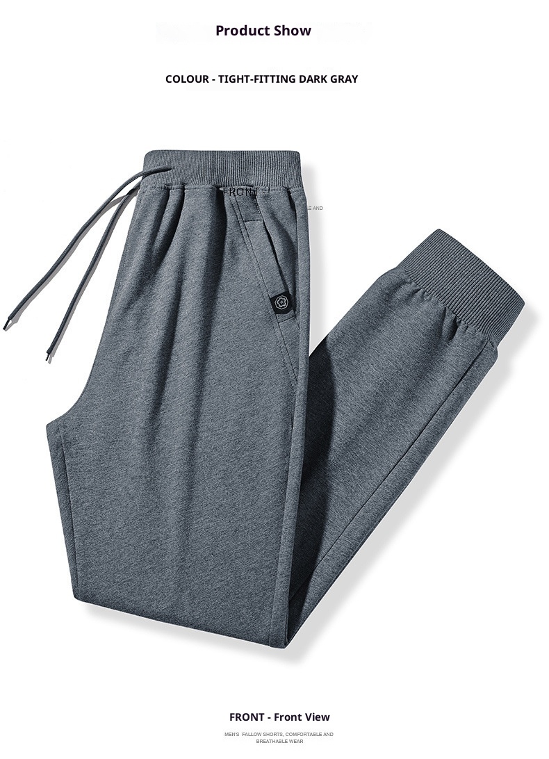 boy Sweatpants Autumn Cotton Loose Casual Men's Joggers Spring Trendy Versatile Cuffed Long Pants Men_voghion.com