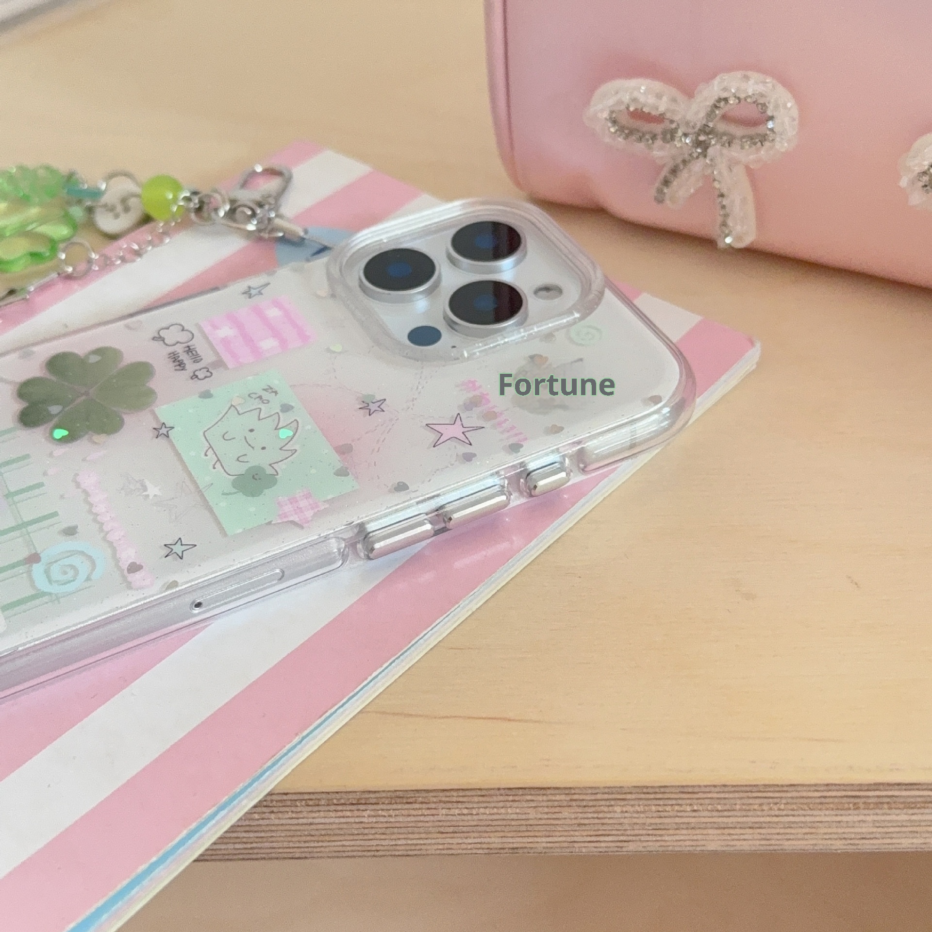 TechGlobe TechGlobe Ins Semplice Piccolo Cuore Quadrifoglio Compatibile con iPhone per Ragazze Custodia per Telefono 15 Pro Max 14/17 Personalizzata 16_voghion.com