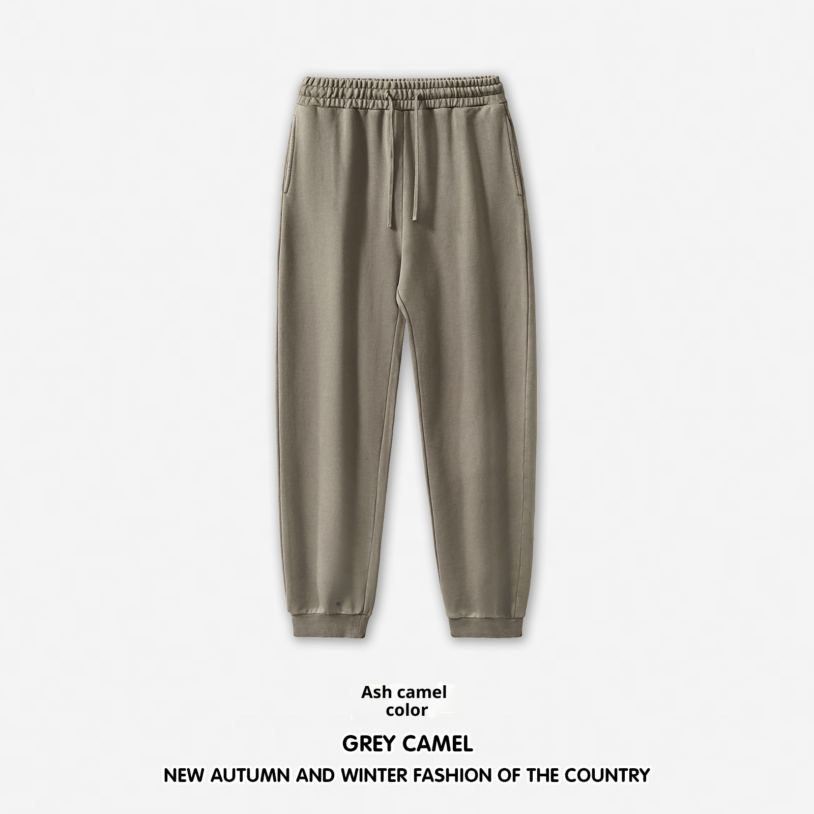 Saldi di liquidazione per ragazzi: pantaloni della tuta da uomo in tinta unita, tessuto pesante 420G, jogger in spugna di cotone lavato, spendi 500 e ricevi uno sconto del 100_voghion.com