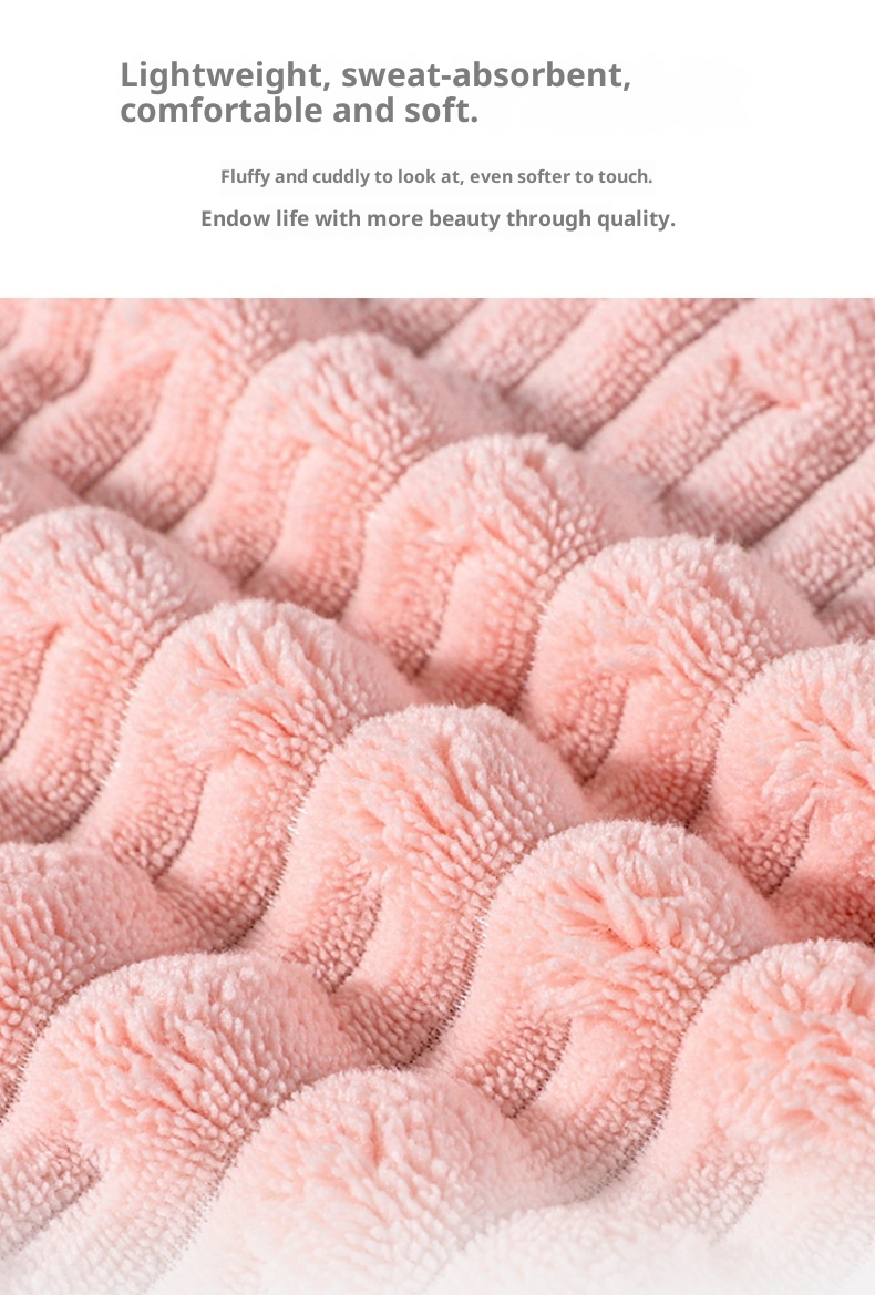 Lillian New Coral Fleece For Home Kitchen Bathroom Hanging Absorbent Hand Square Wash Towel_voghion.com