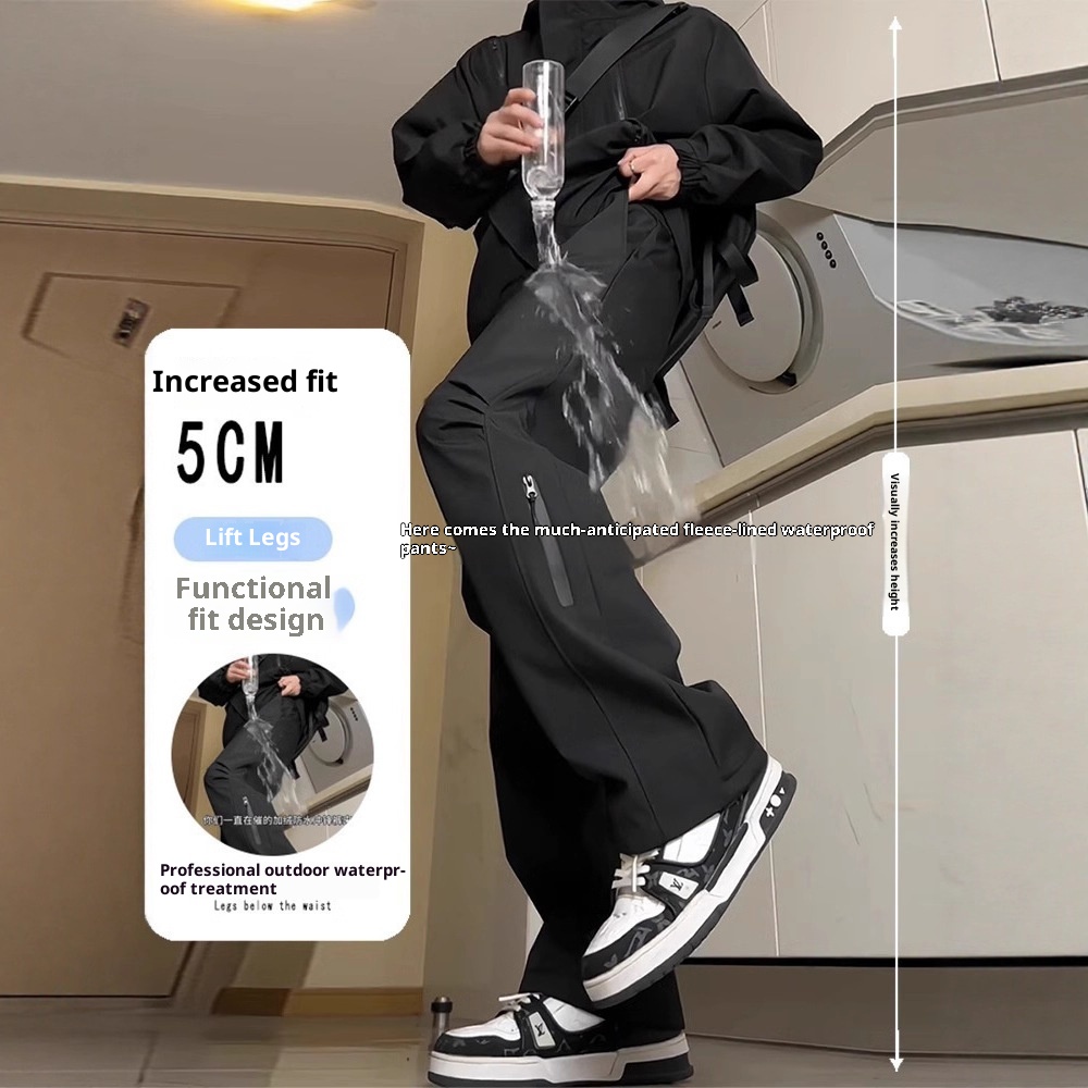 boy Waterproof Storm-Proof Tactical For Men, Autumn And Winter New American Style Functional Vibe Pant, Outdoor Hiking_voghion.com