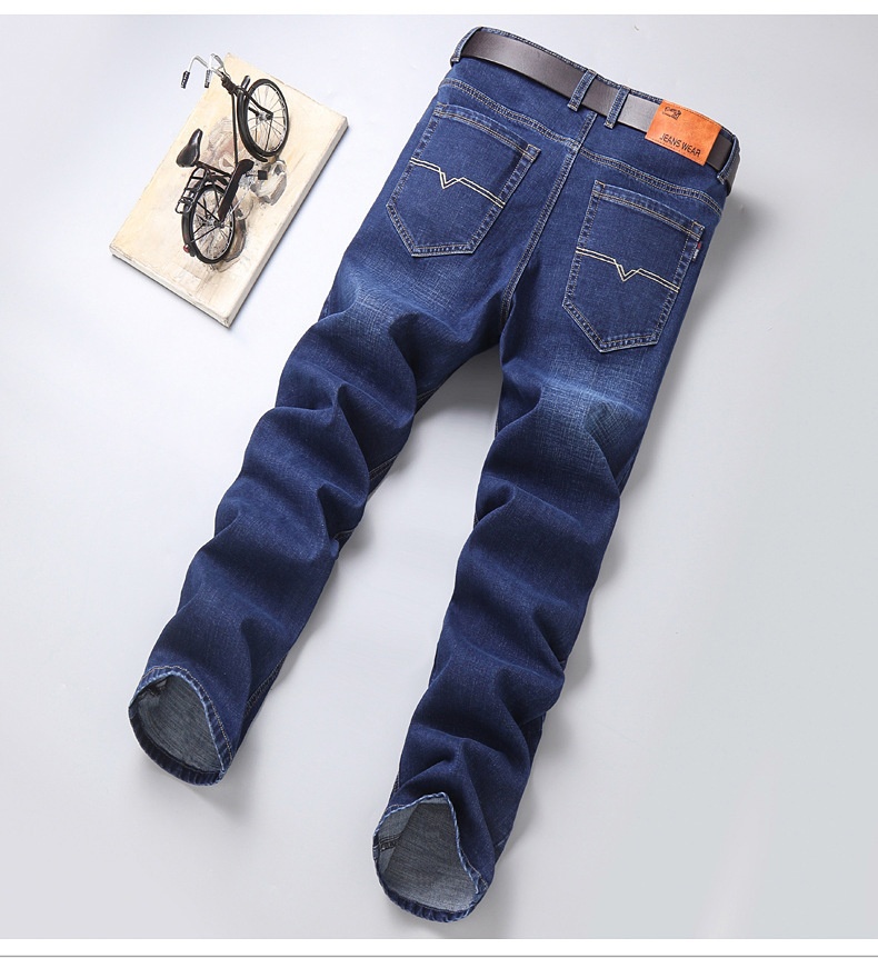 Jeans fins d'été pour garçon, fabricant en gros, vêtements de travail, taille haute, coupe droite, décontractés, longs, résistants et anti-salissures._voghion.com