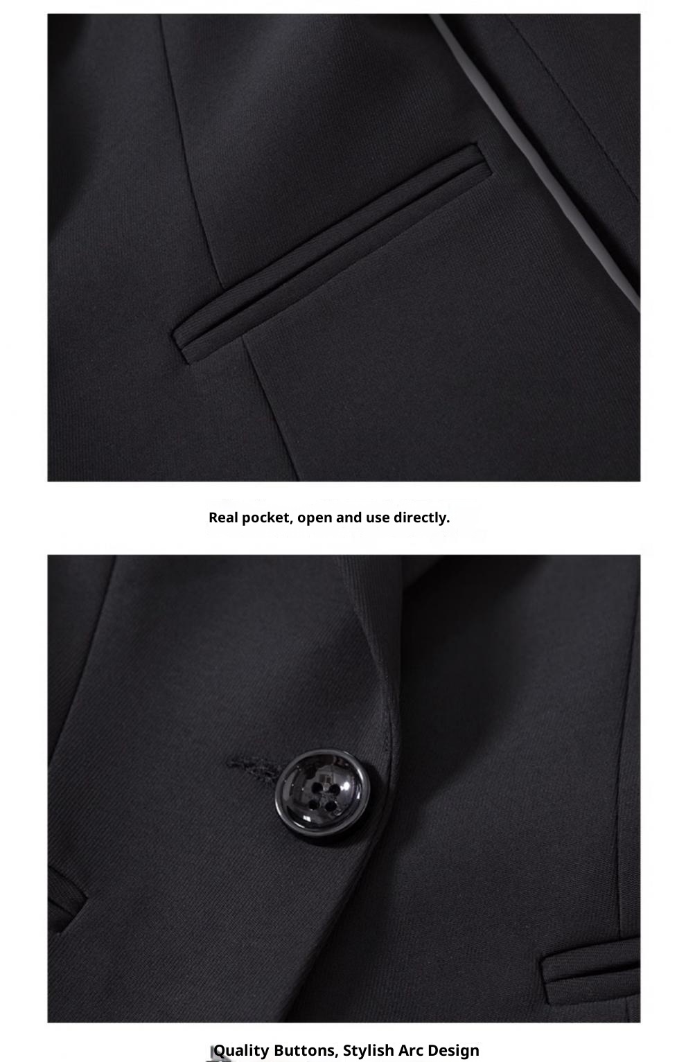 girl Girl Suit Women's Spring And Autumn Long Sleeve Black Slim Fit Formal We For College Students Professional Interview_voghion.com