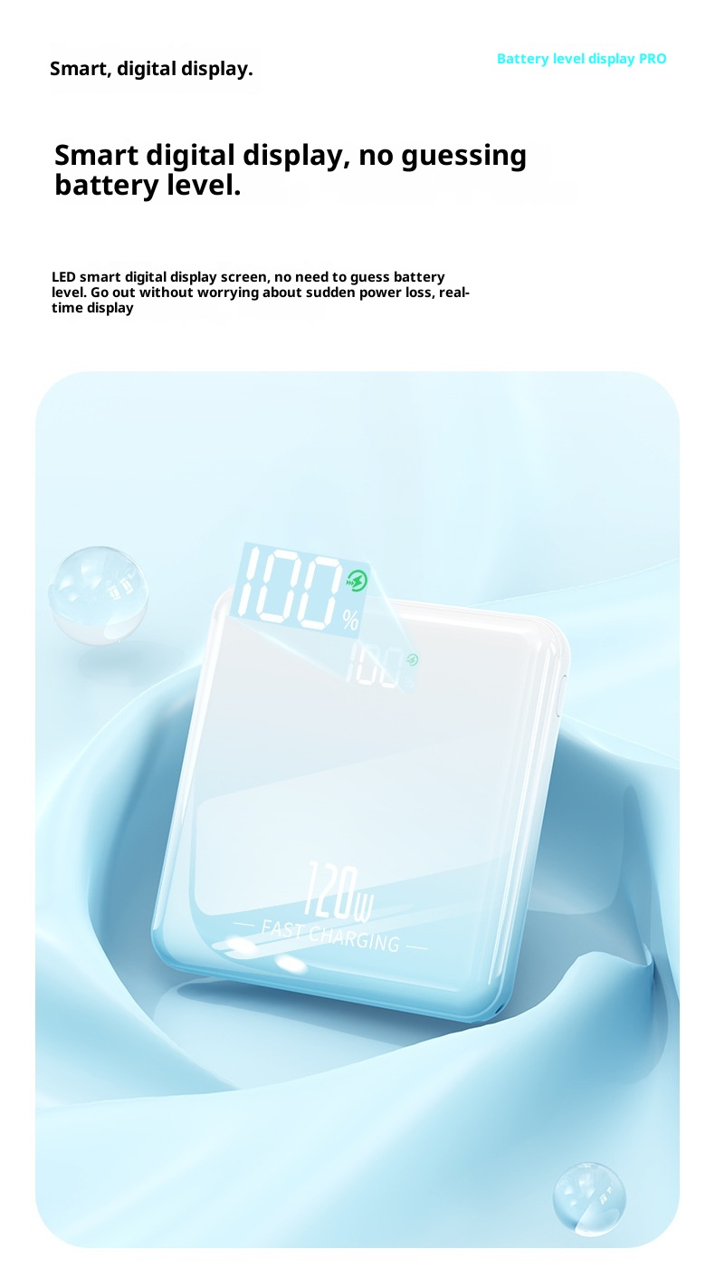 techglobe Cross-border Portable Compact Ultrathin Mini Fast Charging With Integrated Cable 20000mAh Large Capacity Mobile_voghion.com