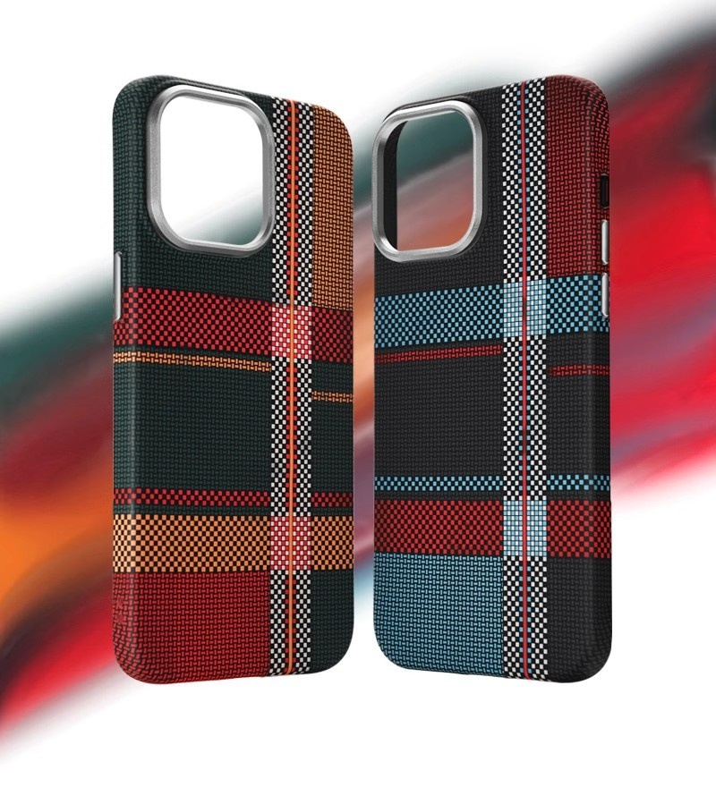 Capa TechGlobe compatível com iPhone 16 Pro Max, magnética, em Kevlar com textura de fibra de carbono, para iPhone 15, com toque suave e resistente a impactos._voghion.com