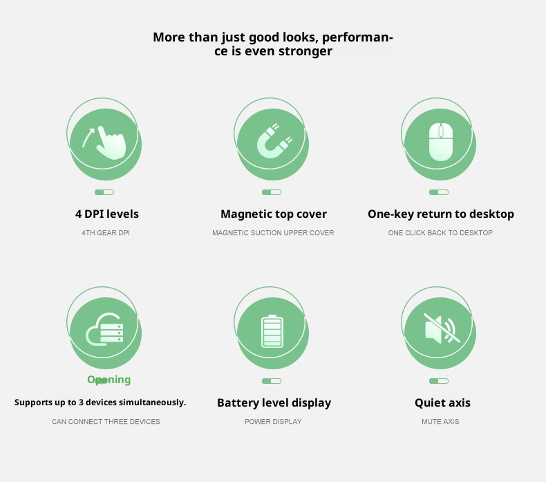 Mouse ottico da gioco silenzioso per computer, modello ricaricabile, trasparente, wireless, Bluetooth, a tre modalità, personalizzato da Techglobe_voghion.com