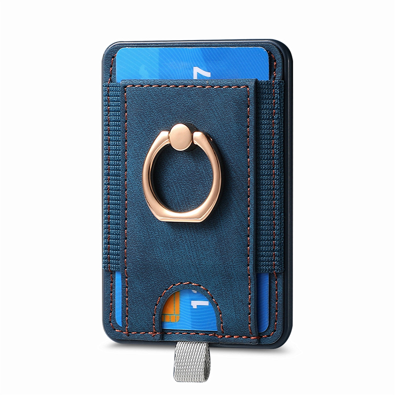 TechGlobe New Magnetic Wallet Coin Clip PU Leather Back Sticker Card Holder Strong Magnet In Stock_voghion.com