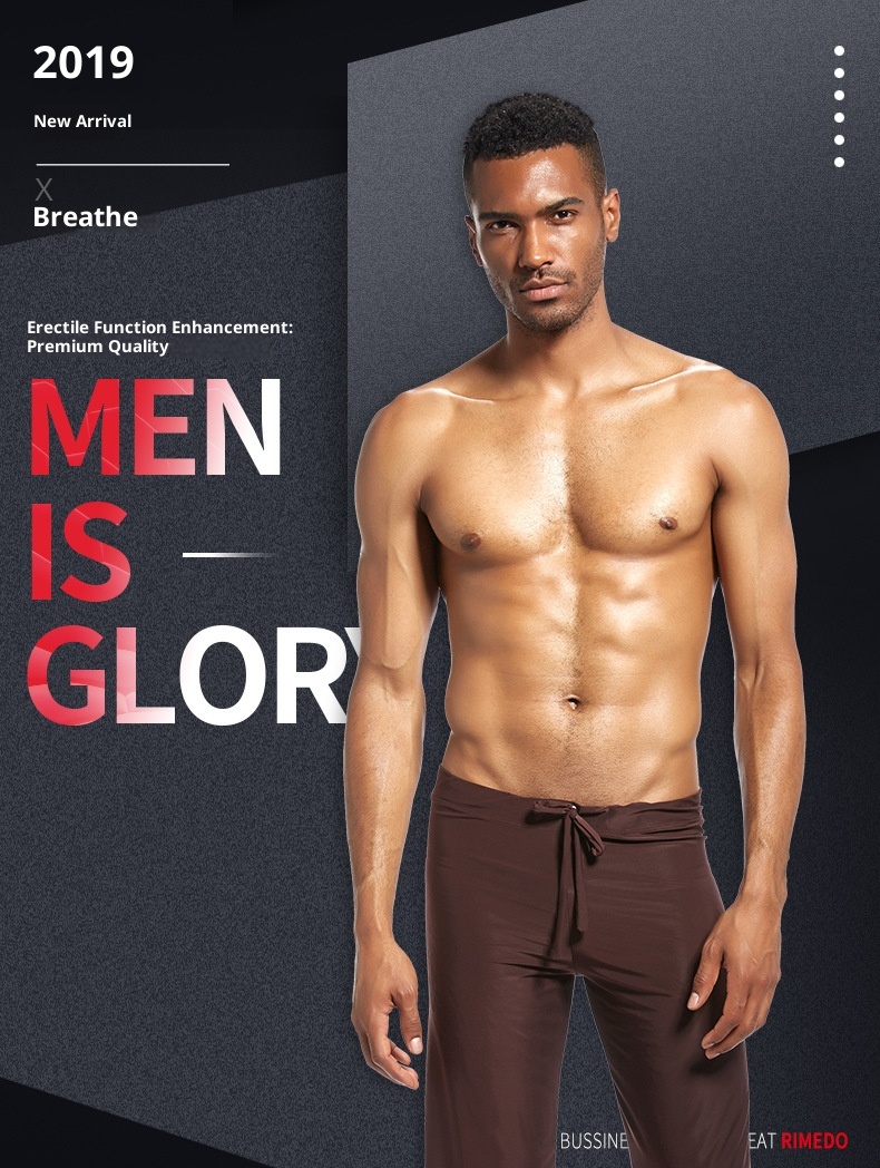 Pantalon long droit pour homme, en tissu de soie glacée, style yoga, exclusif à la frontière, PS504_voghion.com