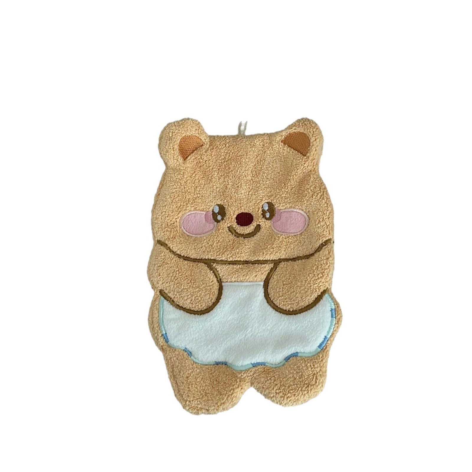 Lillian Butter Bear Cartoon Cute Hanging Super Absorbent Hand Thickened Small Square Towel Bathroom_voghion.com