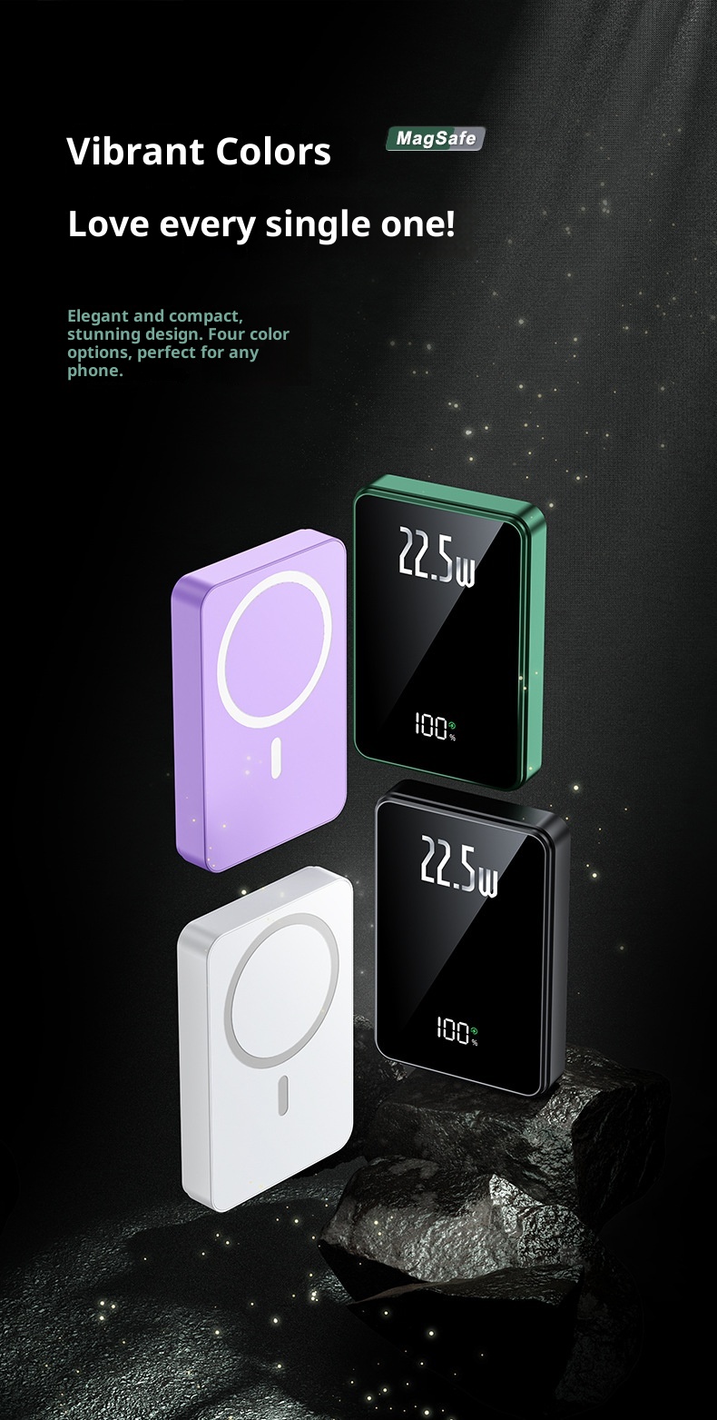 TechGlobe 22.5W Bank 20000mAh 10000 Mobile Power Fast Charging Digital Display Portable Wireless_voghion.com