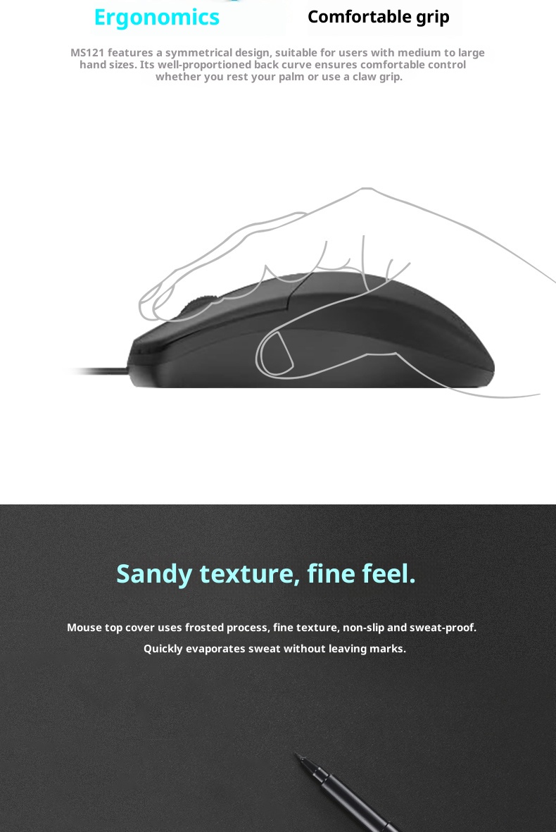 Techglobe AOC MS121 Wired USB Wholesale Home Office Business Laptop Desktop Computer Mouse Manufacturer_voghion.com