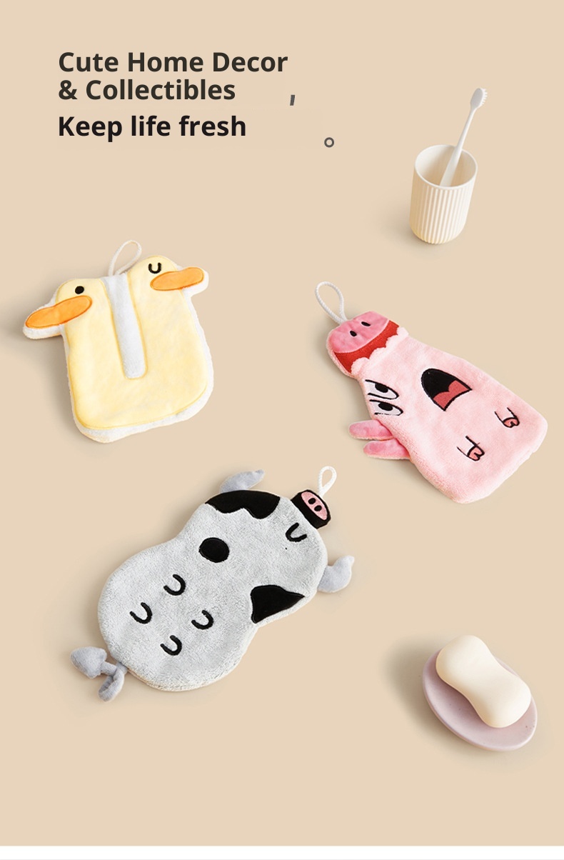 Lillian Sanli Cartoon Kitchen Hanging Hand Towel *1_voghion.com