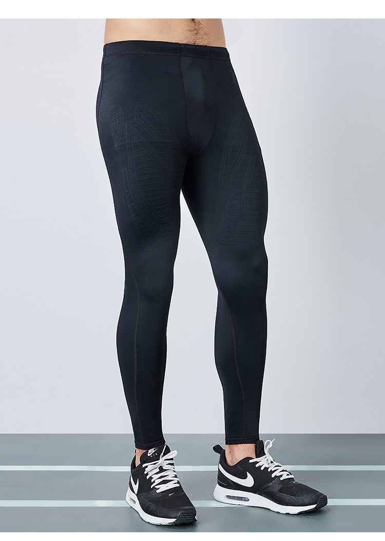 Cross-Border Kompressions-Sporttights für Herren, geeignet für Laufen, Fitness, Training, Marathon, hochelastisch, schweißabsorbierend und atmungsaktiv._voghion.com