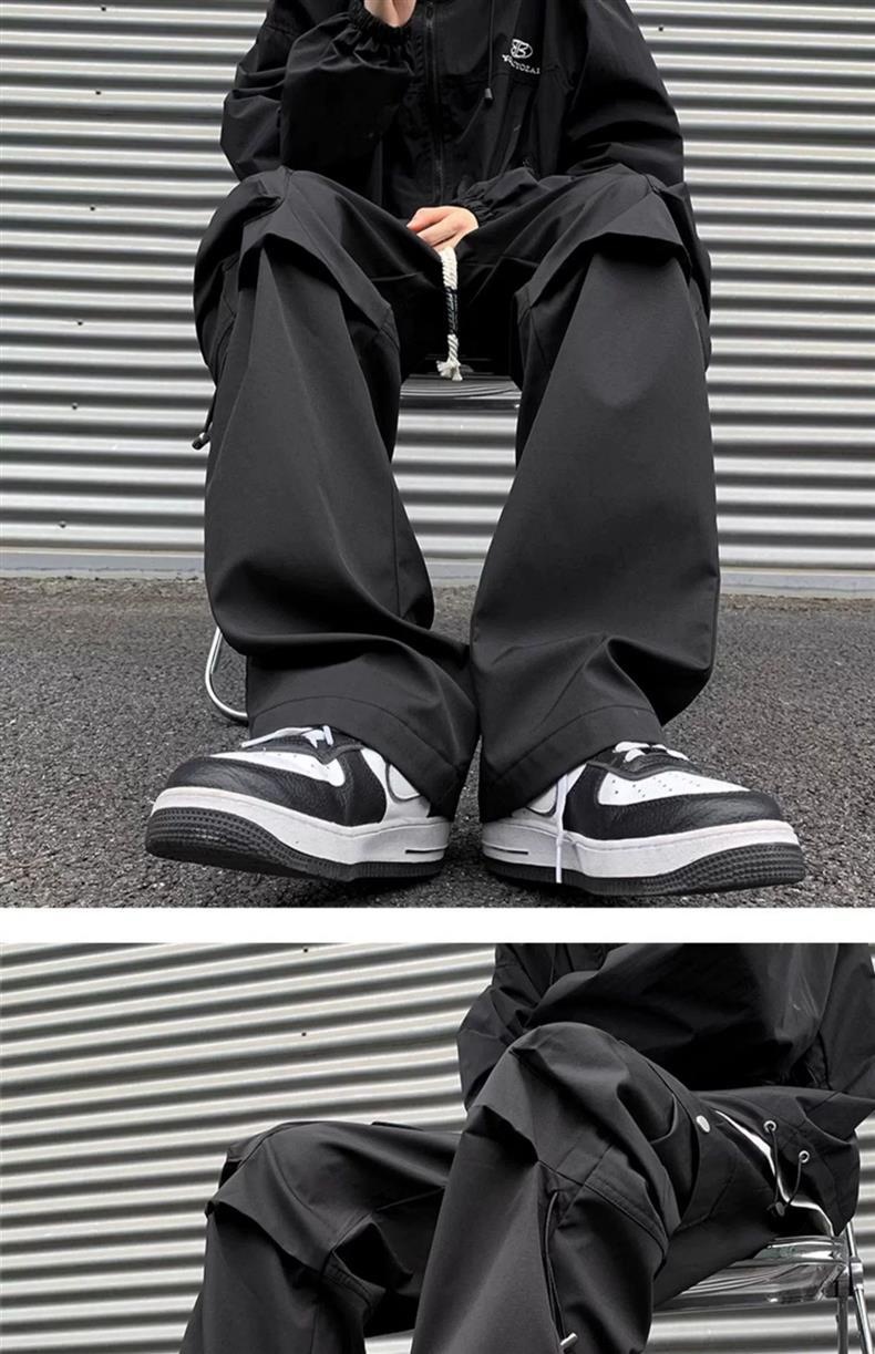 boy New American Style Cargo For Men, Spring And Autumn Trendy Outdoor Functional, Straight-Leg Large Size Casual Long_voghion.com