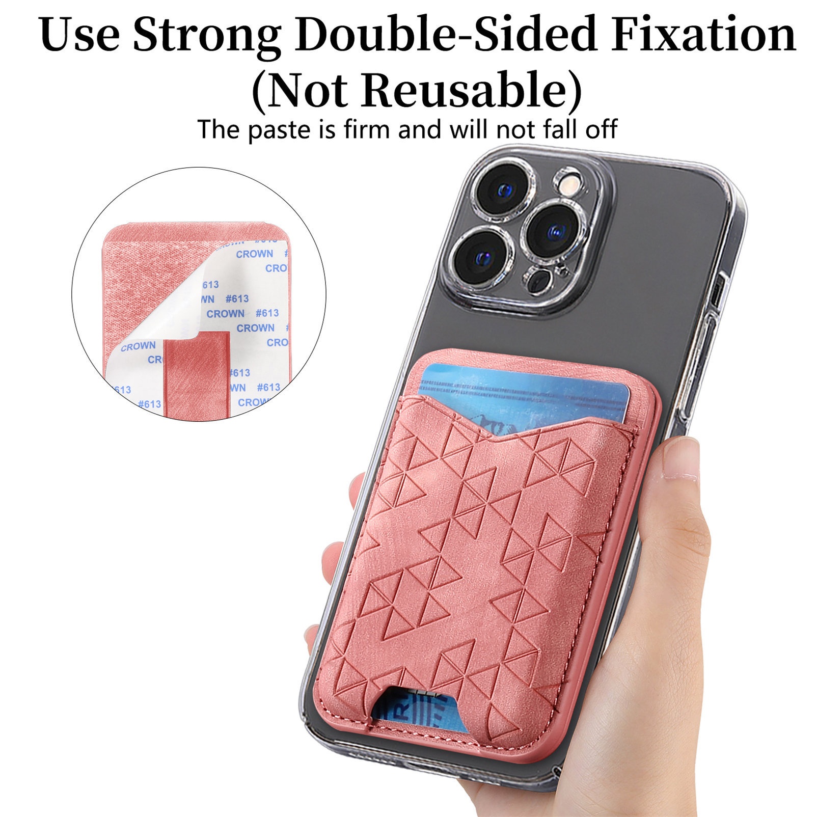 TechGlobe Cross-Border New A-Line Stand Multi-Functional Phone Holder Storage Insert Coin Clip Adhesive Sticker Card Case_voghion.com