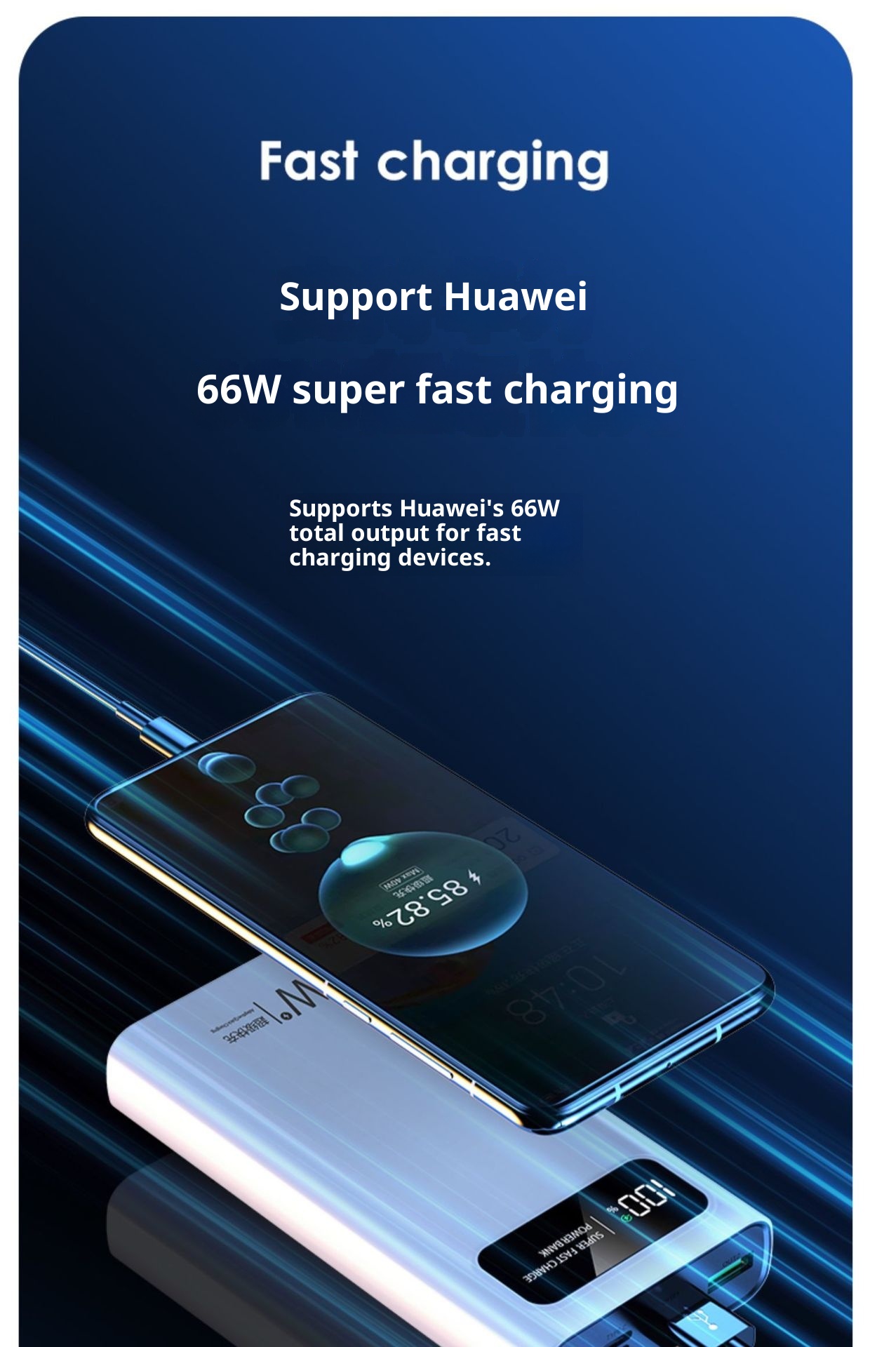 techglobe 3C Certified Wholesale 66W Super Fast Charging Bank 30000mAh 20000mAh Large Capacity Ultra-thin Portable Power Supply_voghion.com