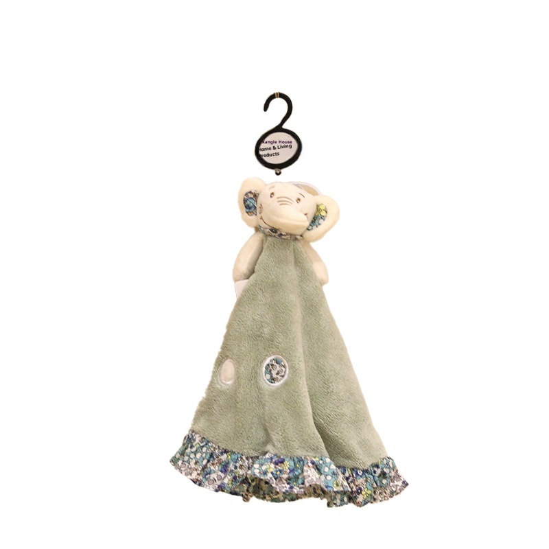 Lillian Cute Cartoon Animal Coral Fleece Children's Towel, Kangle House Hanging Thickened Absorbent Hand Towel Wholesale_voghion.com