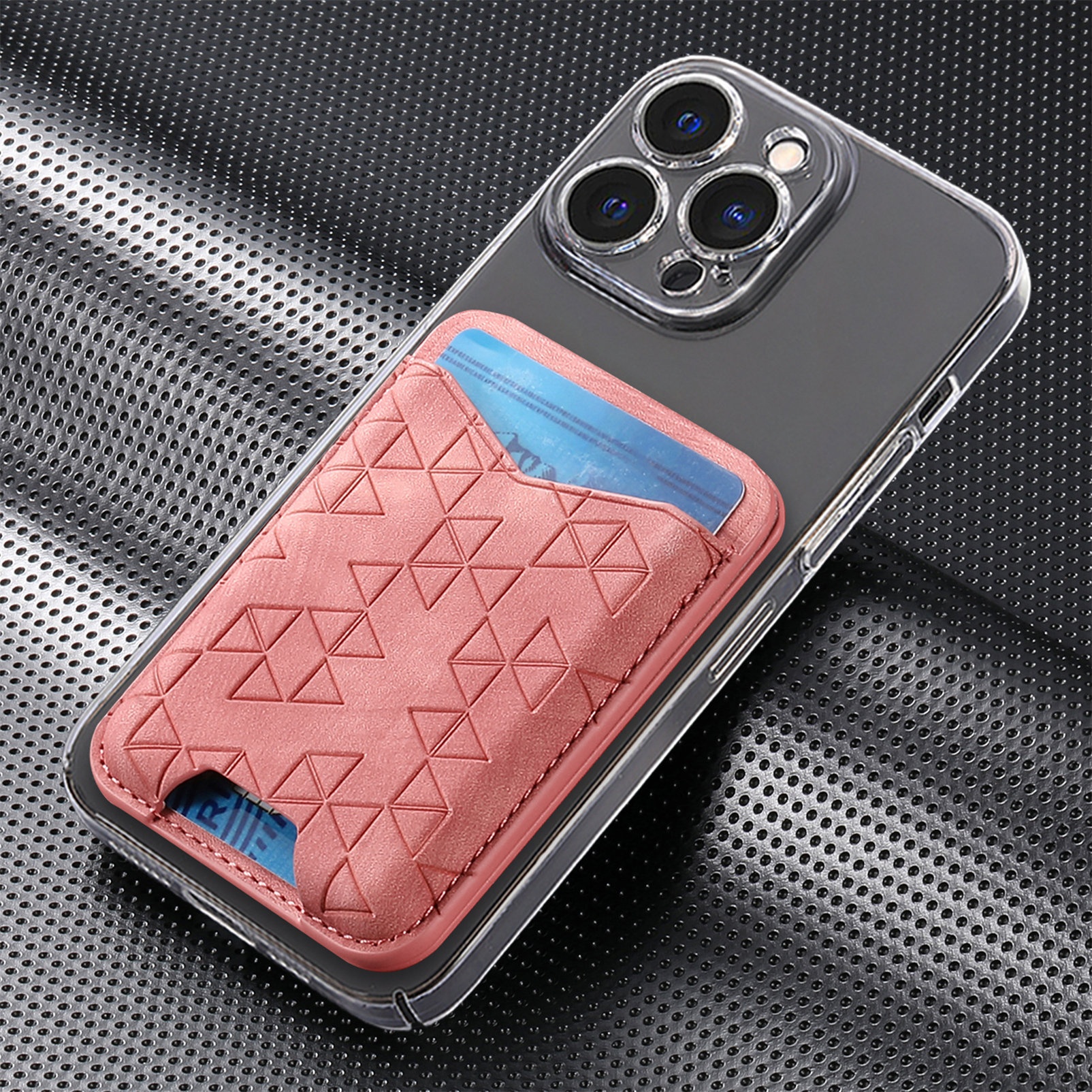 TechGlobe Cross-Border New A-Line Stand Multi-Functional Phone Holder Storage Insert Coin Clip Adhesive Sticker Card Case_voghion.com