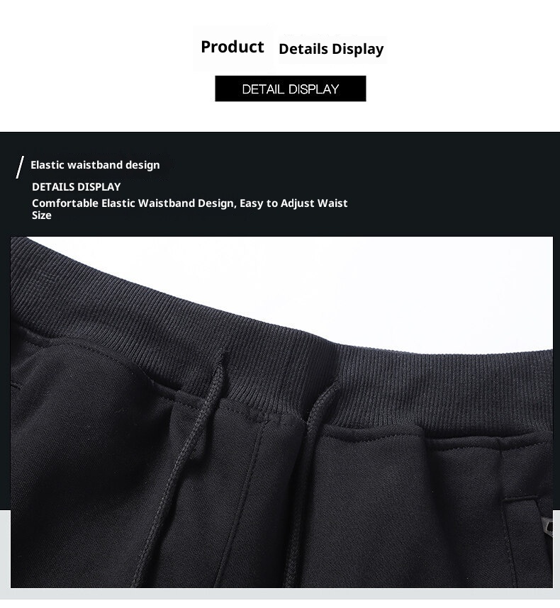 boy 2025 Autumn Winter Jogger Pure Cotton Casual Pants Men's Versatile Zipper Pocket Slim Fit Two-Slit_voghion.com