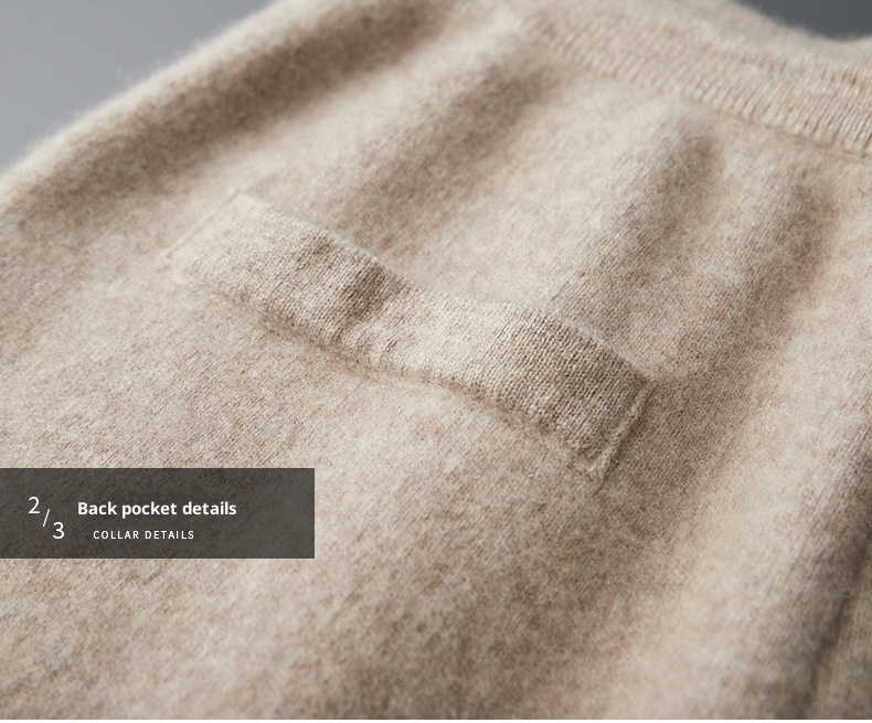 Neue Herrenhose aus 100 % Wolle für Herbst/Winter – Business Casual, vier flache, verdickte Strickhosen mit Mittelnaht_voghion.com