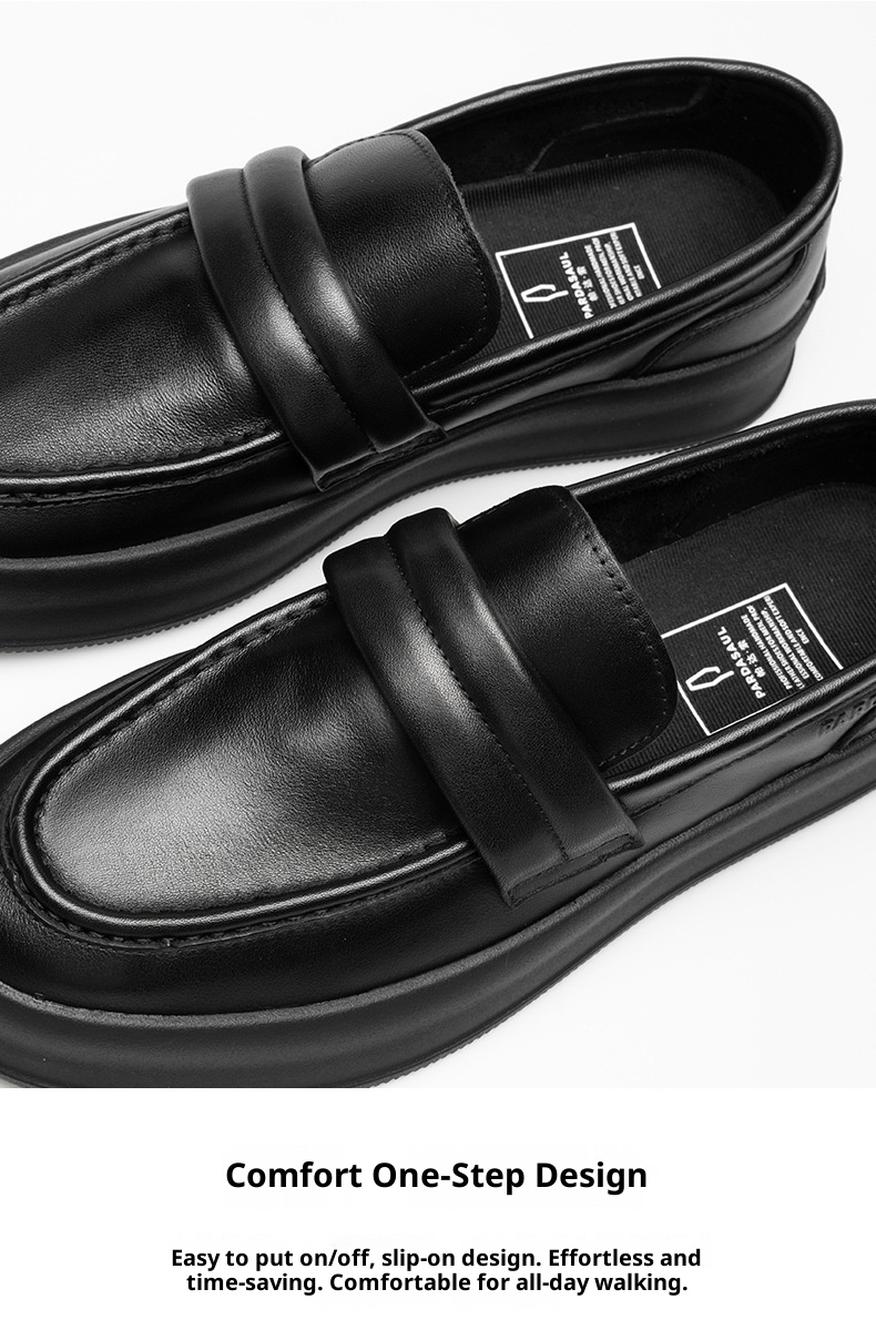 WalkPrime WalkPrime European Style Loafers For Men Summer New Slip-On Driving Genuine Men's Trendy Moccasins Thick Sole Leather Shoes_voghion.com