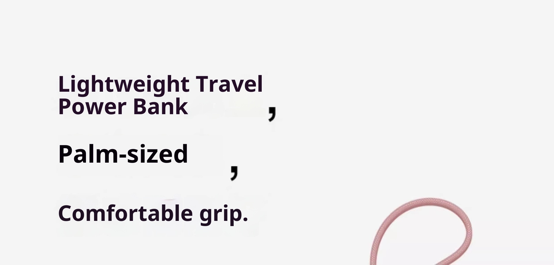 techglobe W&P Power Bank With Built-in Cable, Compact And Portable, Ultra-Thin, 2W MAh Large Capacity, 45W Fast Charging, Airplane_voghion.com