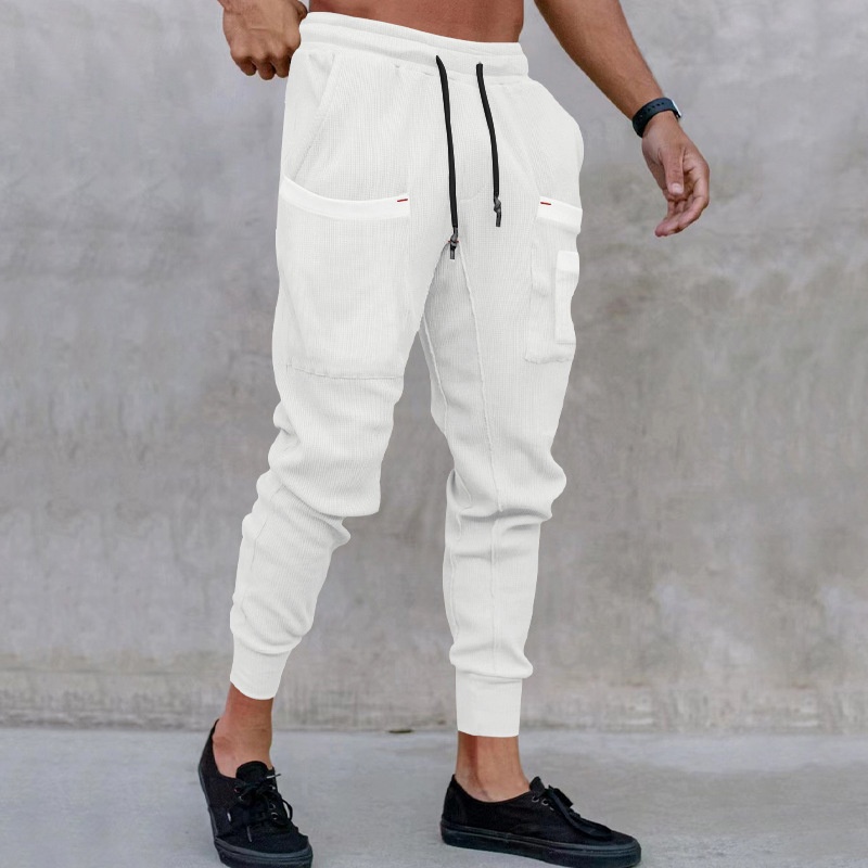 boy 2025 Cross-Border Autumn Sports Sweatpants Loose Joggers Multi-Pocket Men's Casual Long Pants_voghion.com