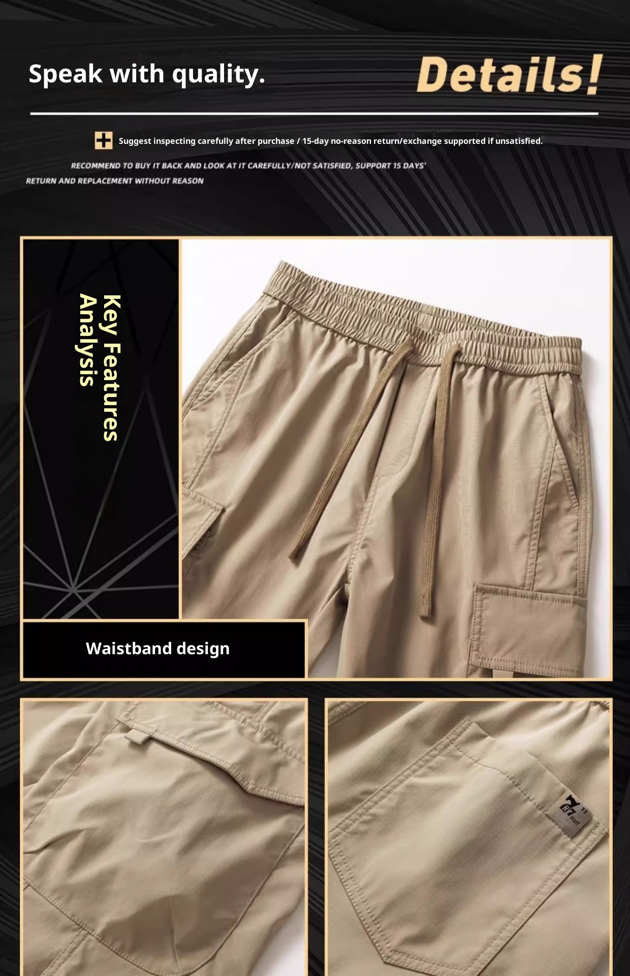 Pantaloni cargo da uomo in stile americano, primavera autunno, larghi, dritti, a gamba larga, 2024, alla moda, sportivi, casual, lunghi_voghion.com