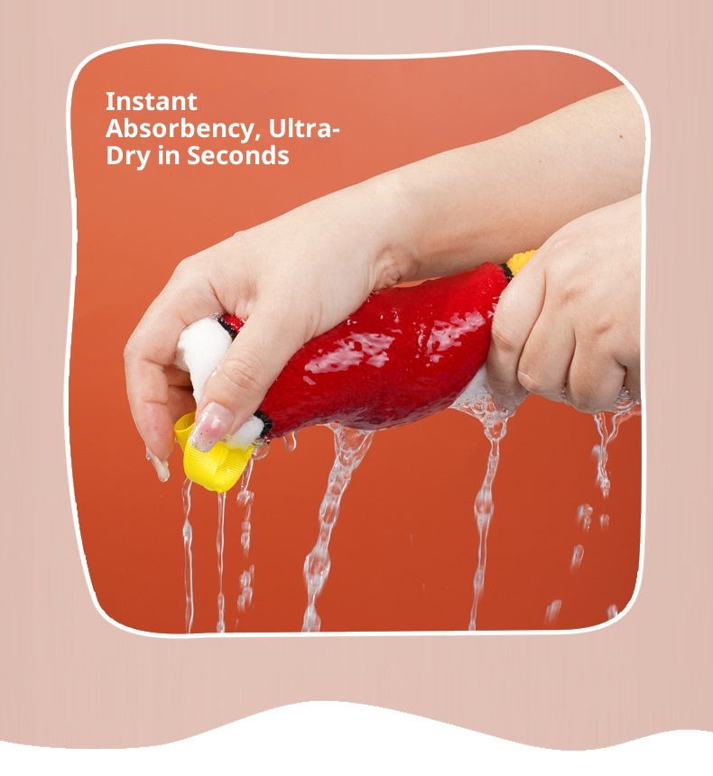 Lillian Cartoon Cross-Border Shin-chan Asciugamano da appendere alla mano in pile di corallo antiodore per bambini, piccolo asciugamano da cucina, regalo ad asciugatura rapida_voghion.com