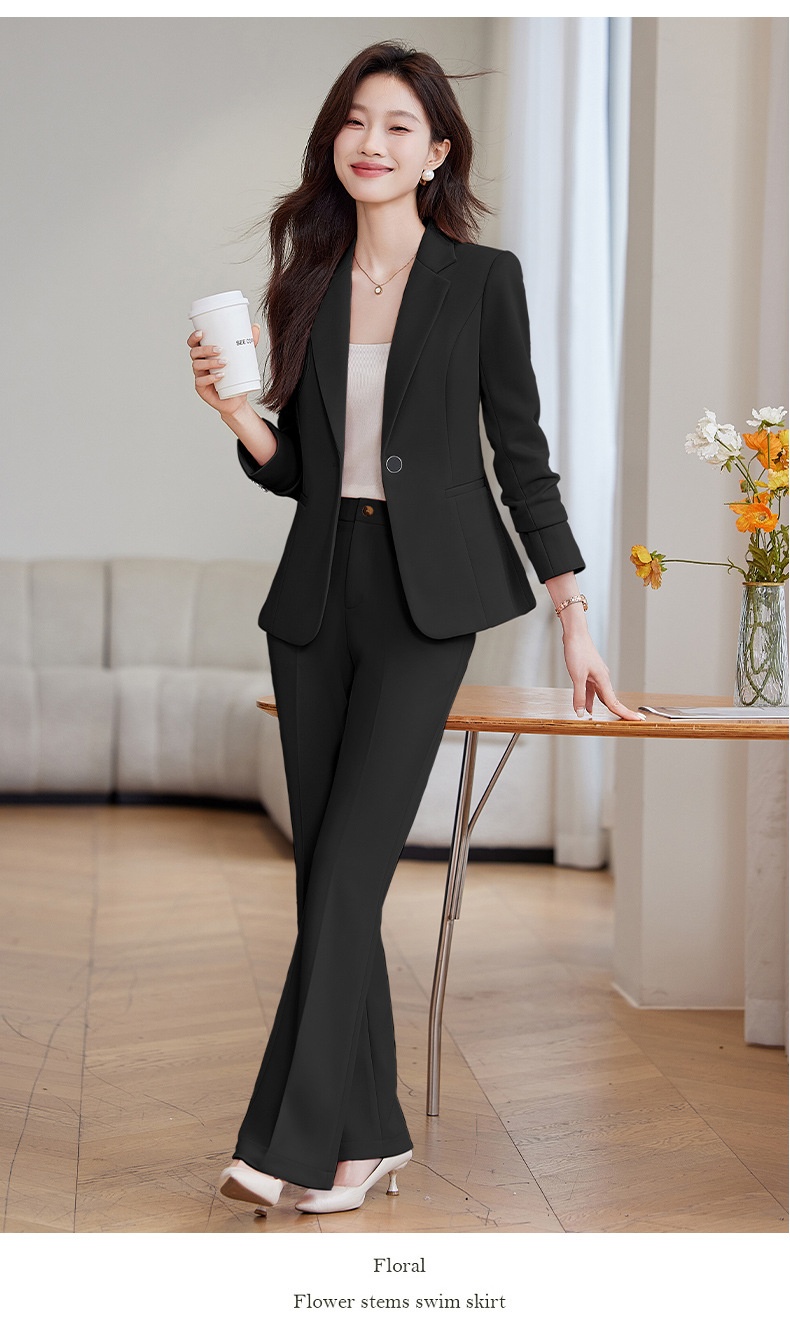 Ragazza Ragazza Completo Rosa Completo da Donna 2025 Nuova Primavera e Autunno Stile Coreano Elegante Casual Professionale Piccolo Blazer_voghion.com