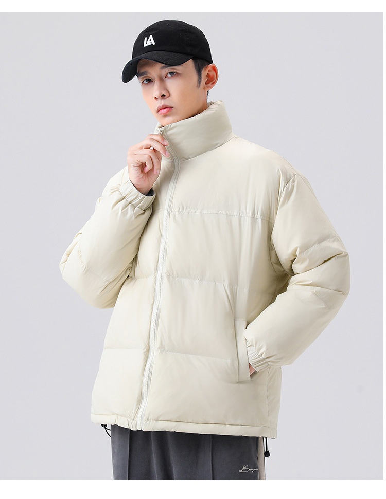 ActiveGo 2023 Winter Short Thickened Jacket Unisex White Duck Warm Top Casual Trendy Down Coat_voghion.com