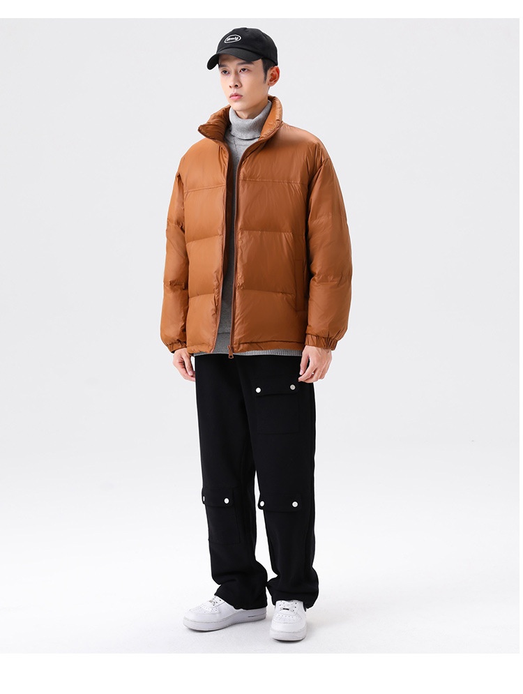 ActiveGo 2023 Winter Short Thickened Jacket Unisex White Duck Warm Top Casual Trendy Down Coat_voghion.com