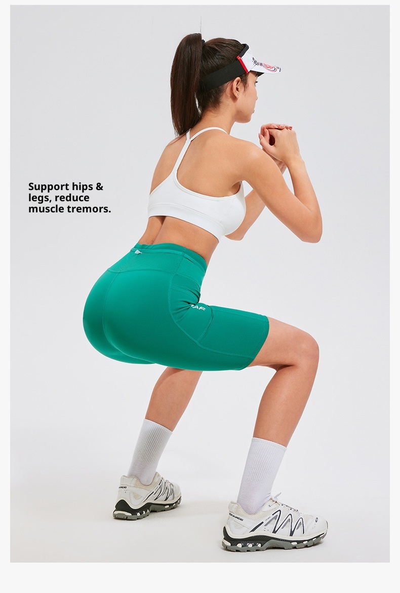 Pantaloni sportivi da corsa e maratona unisex con coulisse e tasche a vita alta, a compressione, per ragazzo_voghion.com