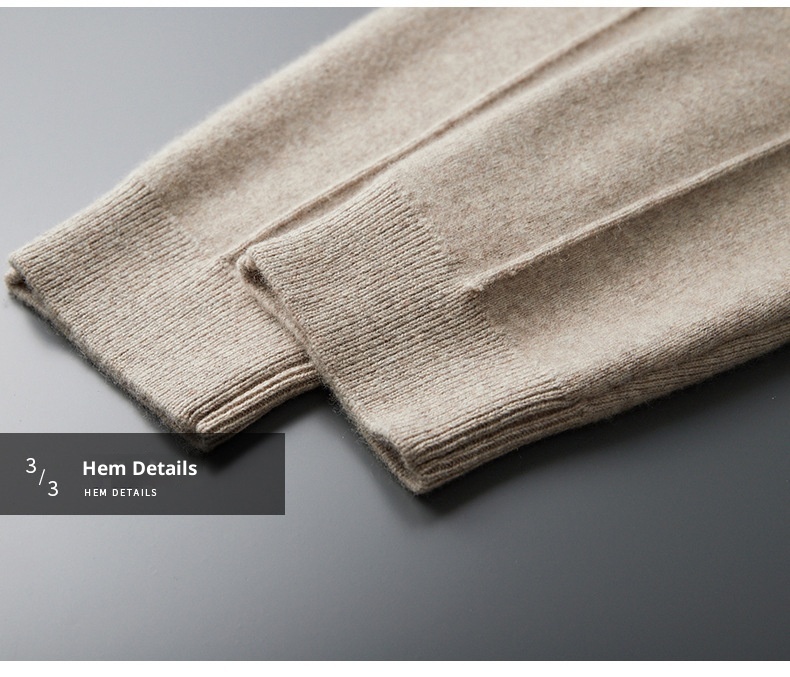 Neue Herrenhose aus 100 % Wolle für Herbst/Winter – Business Casual, vier flache, verdickte Strickhosen mit Mittelnaht_voghion.com