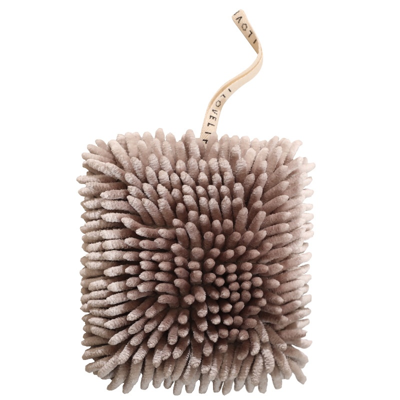 Lillian Chenille Kitchen Towel Hanging Cute Thick Cloth Bathroom Hand Ball Absorbent Quick-Dry_voghion.com