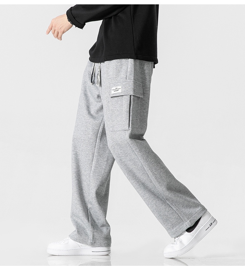 Pantaloni da jogging larghi alla moda da uomo in stile coreano, oversize, casual_voghion.com