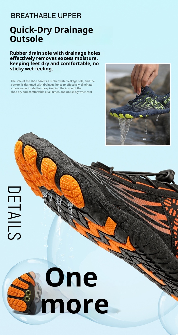 Summer Breathable Outdoor Quick-Dry Wading For Men Lightweight Water Couples Swimming Beach Women Non-Slip Hiking Shoes_voghion.com