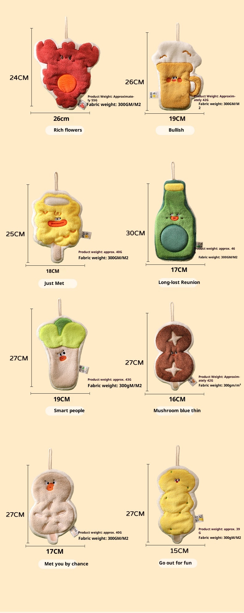 Lillian Large Stall Extended Series Hand Hanging Absorbent Kitchen Bathroom Dual-use Square Towels Wholesale Cross-border_voghion.com