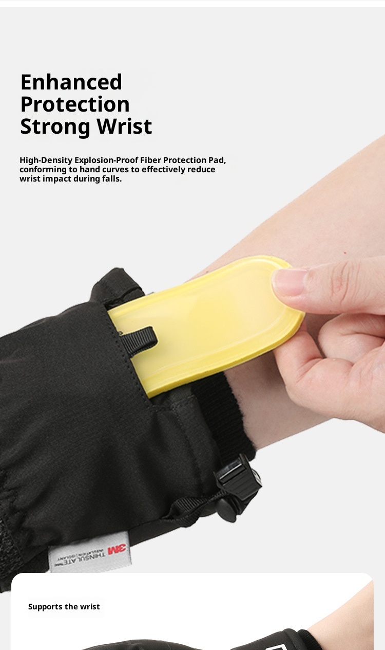 Boy Boy Boy Kevlar Ski- und Fahrradhandschuhe Touchscreen Winter Wasserdicht Winddicht Fleecegefüttert Warm Outdoor Bergsteigen_voghion.com