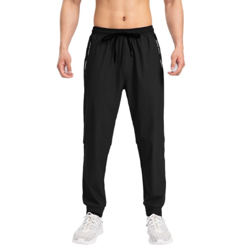 ragazzo 2025 Nuovo Ice Silk Uomo Sottile Casual Traspirante Elastico Sportivo Estate Pantaloni da jogging larghi Pantaloni lunghi ad asciugatura rapida_voghion.com