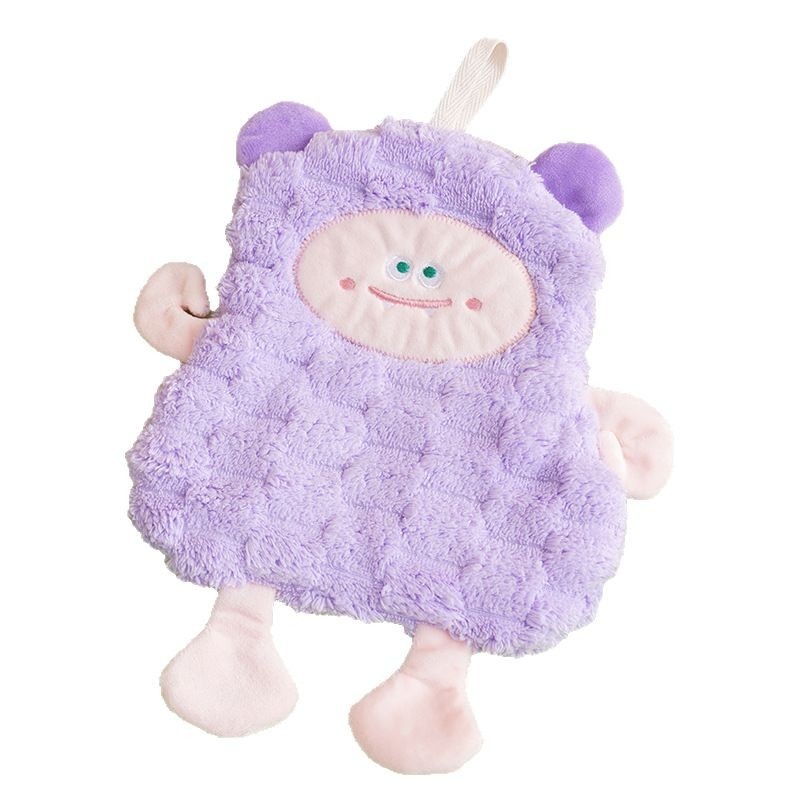 Lillian Wholesale Niedliches kleines Schaf Küchen-Hänge-Verdicktes saugfähiges quadratisches Kinder-Handtuch, klein, weich_voghion.com